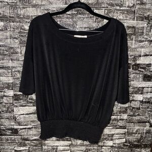 Express One Eleven Black Dolman Sleeve Top